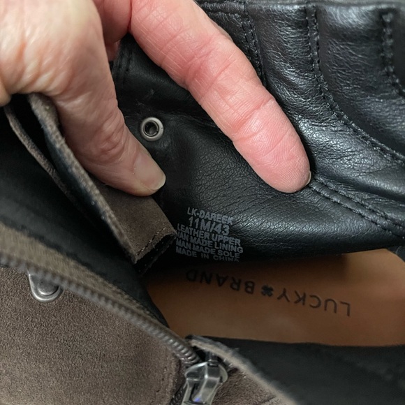 Lucky Brand size 11 brown suede boots - Picture 6 of 10